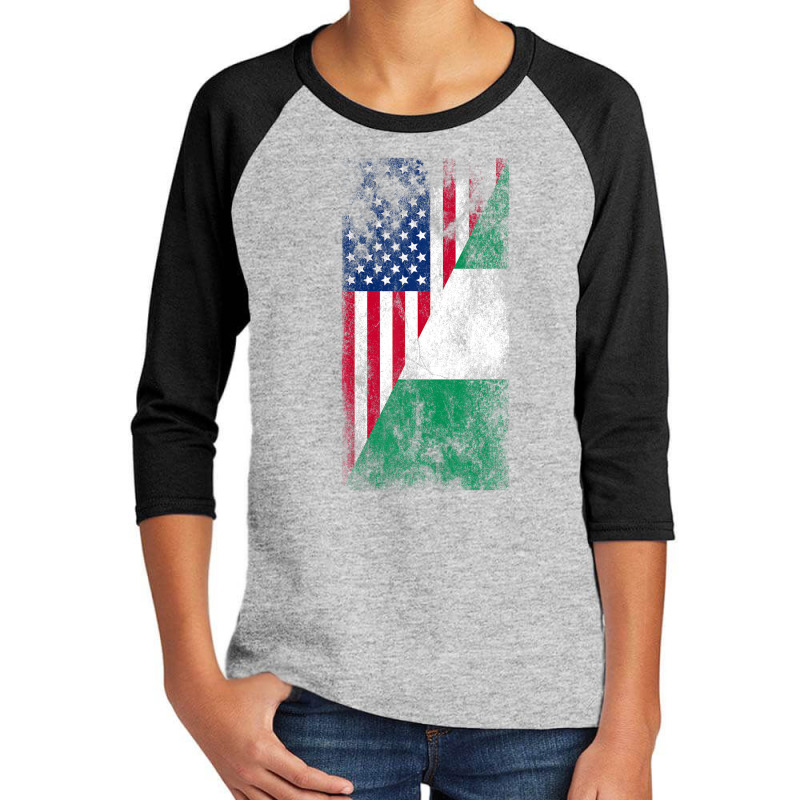 Usa Nigeria Flags - United States Of America, Nigerian Youth 3/4 Sleeve by ramoxfiqhi1 | Artistshot