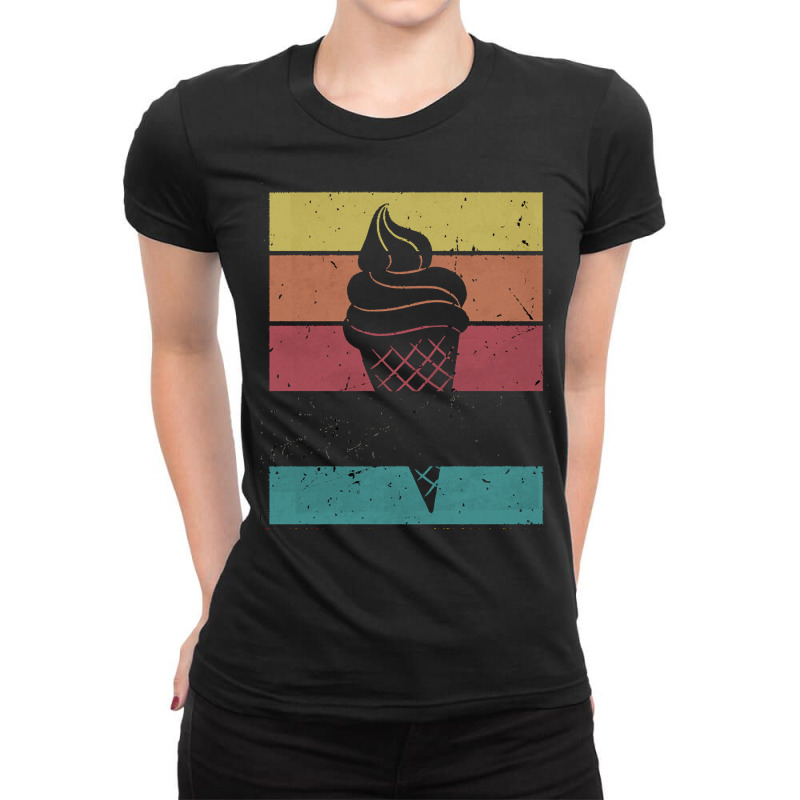 Icecream T  Shirt Icecream Cone T  Shirt Ladies Fitted T-Shirt by qbrakus277 | Artistshot