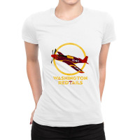 Washington Red Tails Ladies Fitted T-shirt | Artistshot