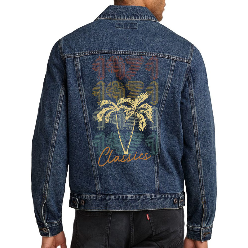 1971 Classics Retro Men Denim Jacket by greggjvandervor | Artistshot