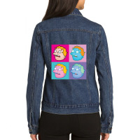 Tobias Pop Art Ladies Denim Jacket | Artistshot