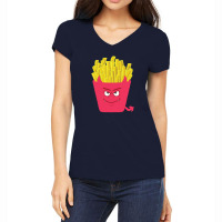 Evil Fries Women's V-neck T-shirt | Artistshot