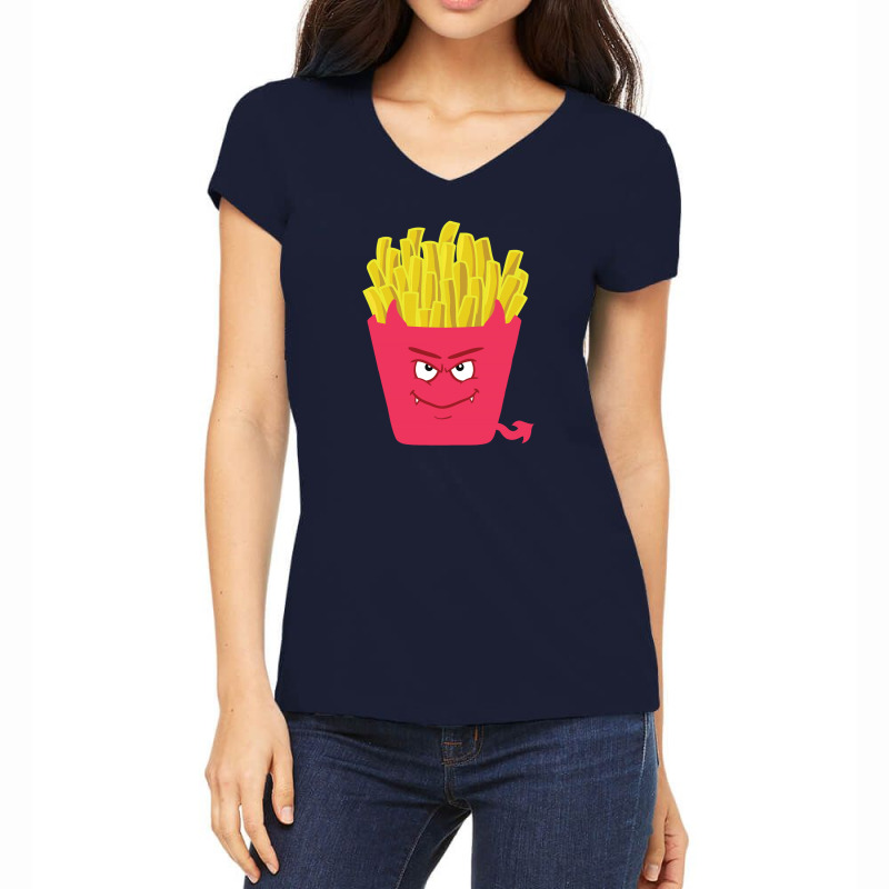 Evil Fries Women's V-neck T-shirt | Artistshot