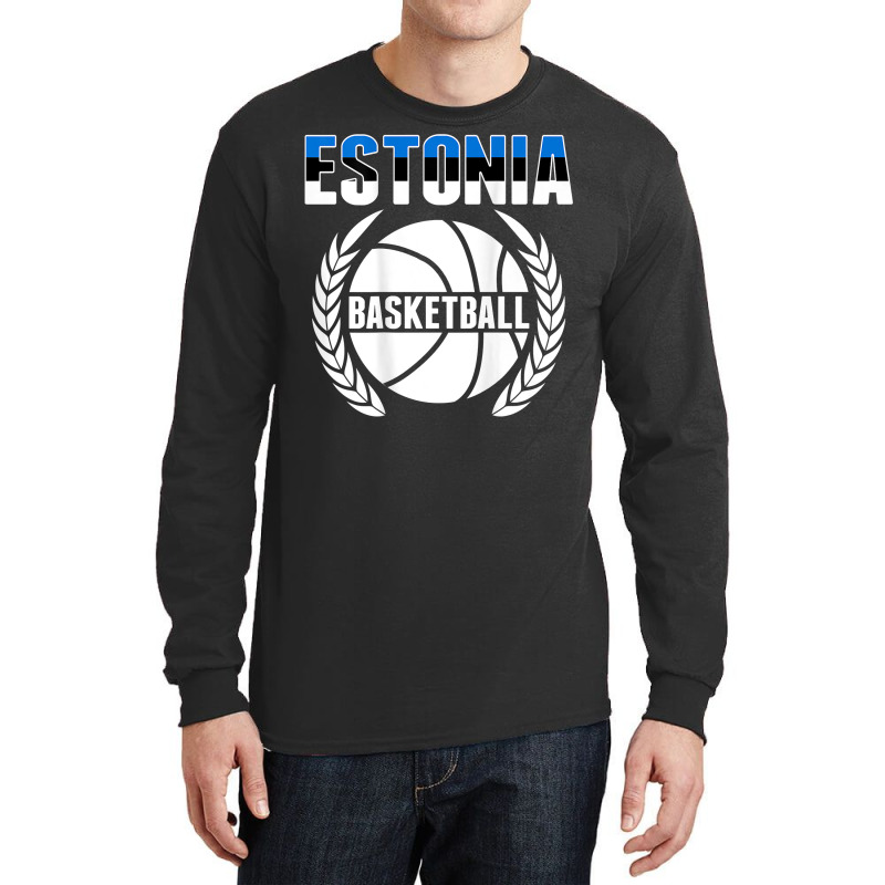 Estonia Basketball Lovers Jersey   Support Estonian Ballers T Shirt Long Sleeve Shirts | Artistshot