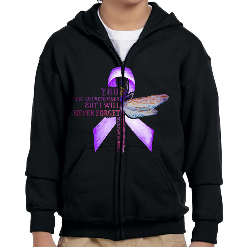 Alzheimer Support Youth Zipper Hoodie | Artistshot