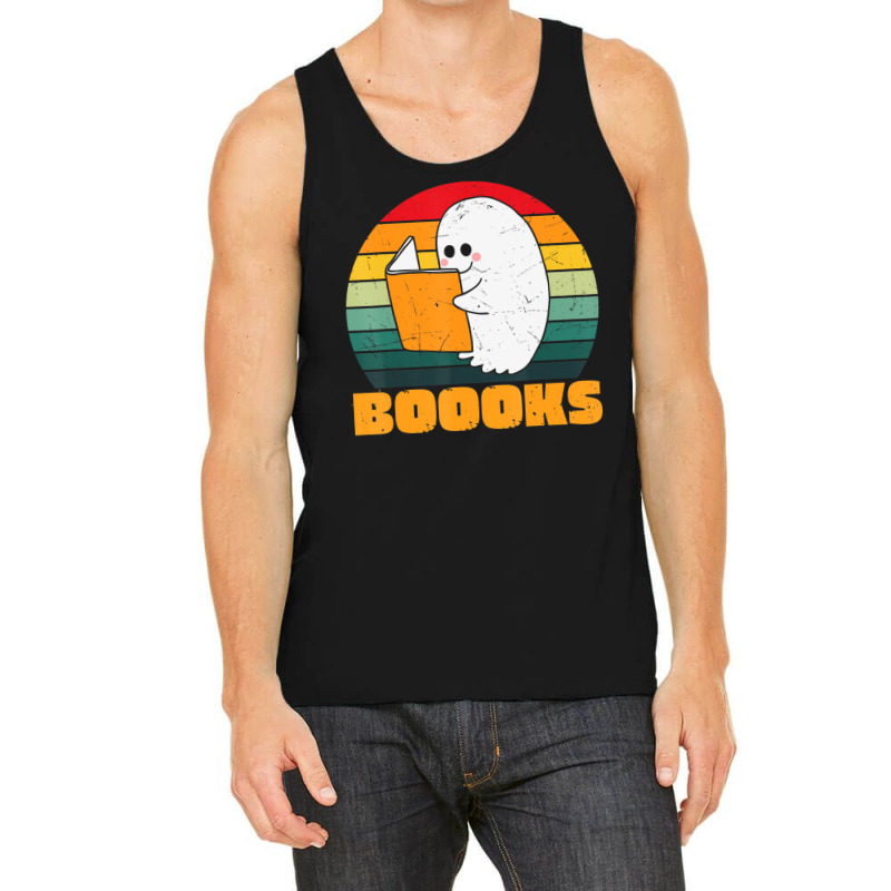 Boooks Ghost Librarian Book Lovers Halloween Costume Tank Top | Artistshot