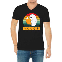 Boooks Ghost Librarian Book Lovers Halloween Costume V-neck Tee | Artistshot