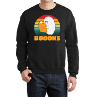 Boooks Ghost Librarian Book Lovers Halloween Costume Crewneck Sweatshirt | Artistshot