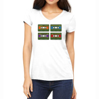 Cassette Retro Women's V-neck T-shirt | Artistshot