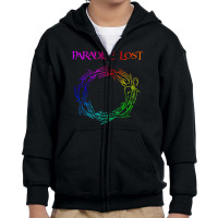 Paradise Lost Crow Of Thorns Back Patch Rgb Youth Zipper Hoodie | Artistshot