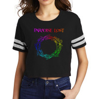 Paradise Lost Crow Of Thorns Back Patch Rgb Scorecard Crop Tee | Artistshot