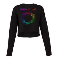 Paradise Lost Crow Of Thorns Back Patch Rgb Cropped Sweater | Artistshot