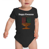 Happy Kwanzaa Kinara 7 Principles Of Kwanzaa Dec 26   Jan 1 T Shirt Baby Bodysuit | Artistshot