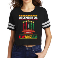 Happy Kwanzaa Kinara Candles Principles African American Men Sweatshir Scorecard Crop Tee | Artistshot