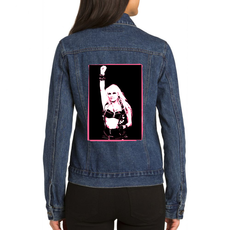 Doro Pesch Warlock Ladies Denim Jacket by KathrynHabstritt | Artistshot