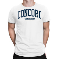 Concord New Hampshire Nh College University Style Navy T Shirt T-shirt | Artistshot