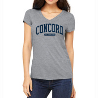 Concord New Hampshire Nh College University Style Navy T Shirt Women's V-neck T-shirt | Artistshot