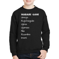 Happy Kwanzaa Seven Principles Of Kwanzaa Celebration Premium T Shirt Youth Sweatshirt | Artistshot