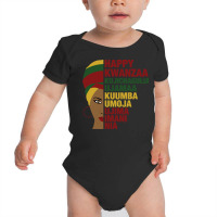 Happy Kwanzaa African Black Woman 7 Principles Sweatshirt Baby Bodysuit | Artistshot