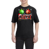 Chestnuts Funny Matching Couples Christmas Lights Nuts Chest T Shirt Youth Tee | Artistshot