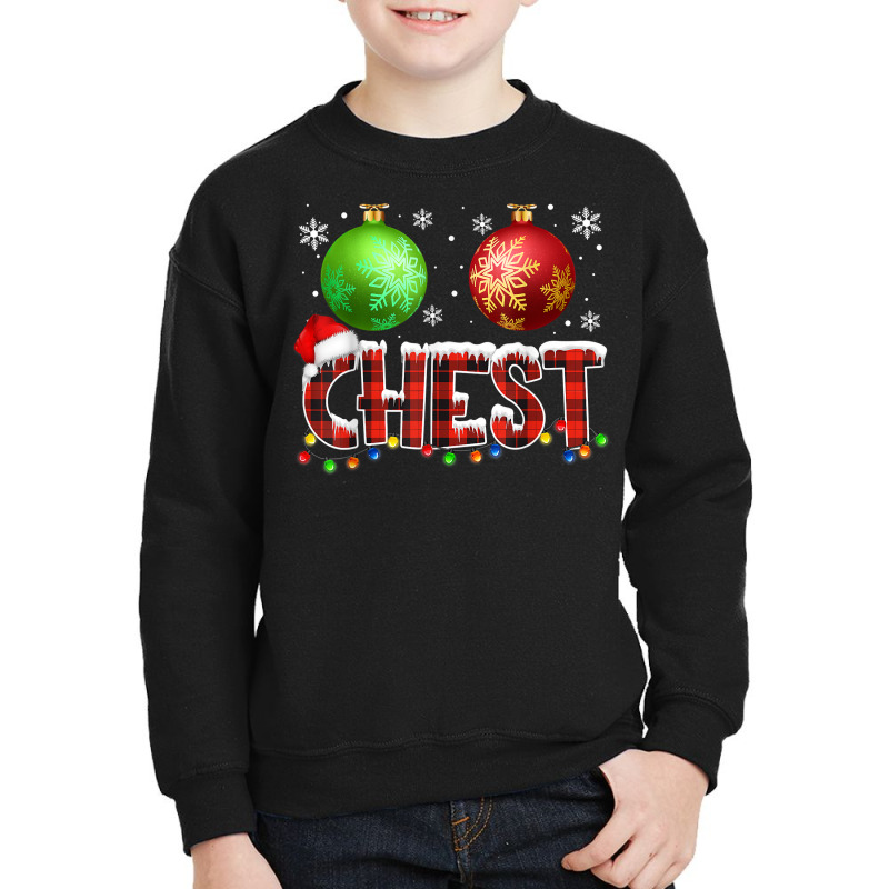 Chestnuts Funny Matching Couples Christmas Lights Nuts Chest T Shirt Youth Sweatshirt by dorman | Artistshot