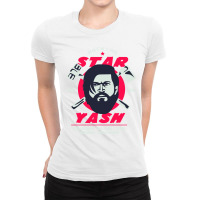 Kgf Yash Rocking Star Design Ladies Fitted T-shirt | Artistshot