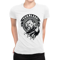 Scared Bear Grizzly Bear Shirt Premium Ladies Fitted T-shirt | Artistshot