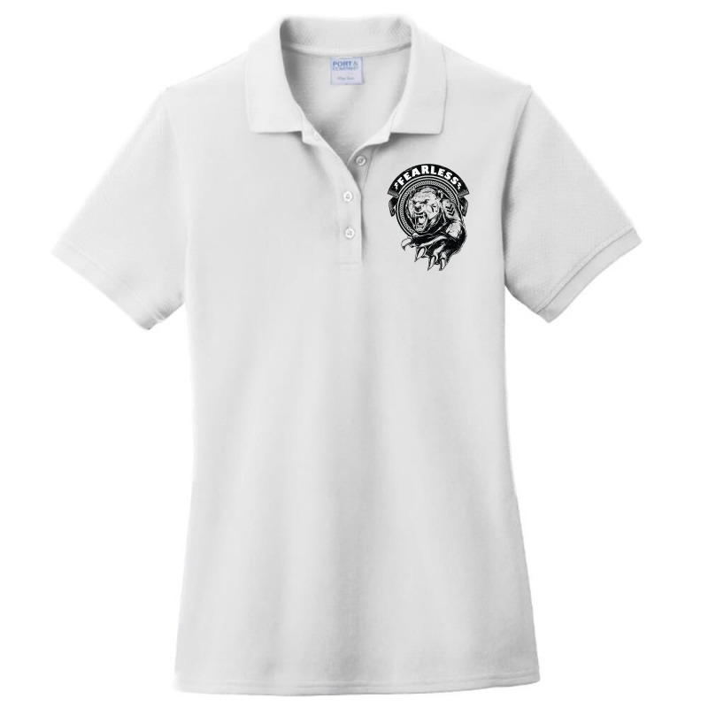 Scared Bear Grizzly Bear Shirt Premium Ladies Polo Shirt by LUKEUNCAN | Artistshot