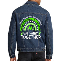 We Fight Together  Organ Transplant And Donation Awareness T Shirt Men Denim Jacket | Artistshot