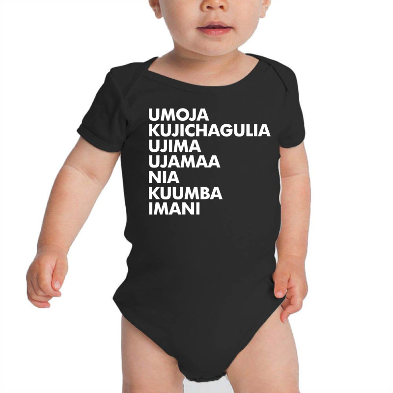 Kwanzaa   Seven Principles Pullover Hoodie Baby Bodysuit by ayedencoplon | Artistshot