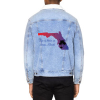 Miami Florida-miqpr Unisex Sherpa-lined Denim Jacket | Artistshot