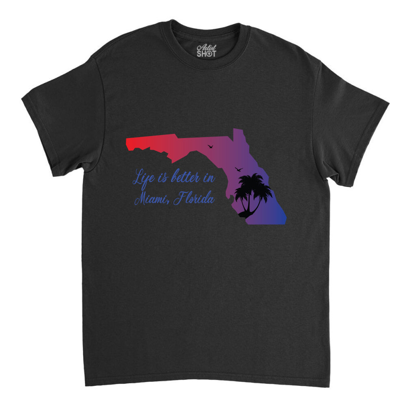 Miami Florida-miqpr Classic T-shirt by Inmamlil638 | Artistshot