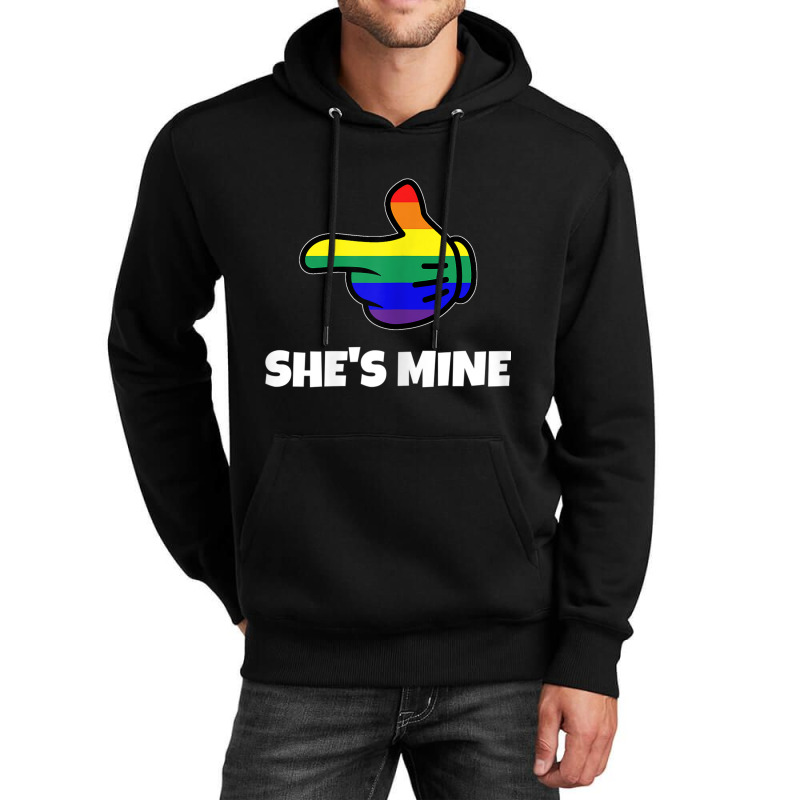 Womens Lesbian Pride Matching She S Mine Tshirt Lgbt Tee Unisex Hoodie by RYANIDDLE | Artistshot