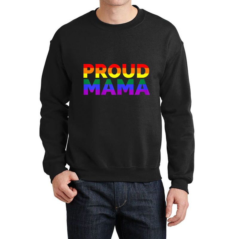 Womens Lgbt Gay Pride Month Proud Mama Pride Flag Tshirt Crewneck Sweatshirt by RYANIDDLE | Artistshot