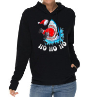 Ho Ho Ho Funny Whale Eating Santa Matching Christmas Gifts T Shirt Lightweight Hoodie | Artistshot