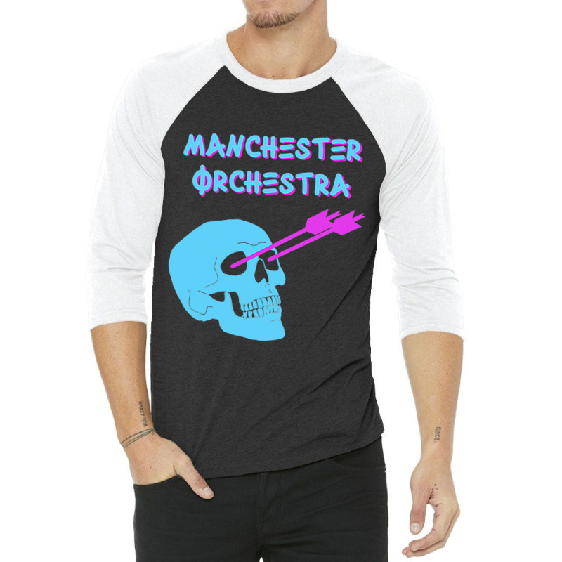 Manchester Orchestra Skull And Arrows 3/4 Sleeve Shirt | Artistshot