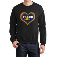 Womens Proud Aunt Rainbow Heart Lesbian Gay Lgbt Pride Tshirt Crewneck Sweatshirt | Artistshot