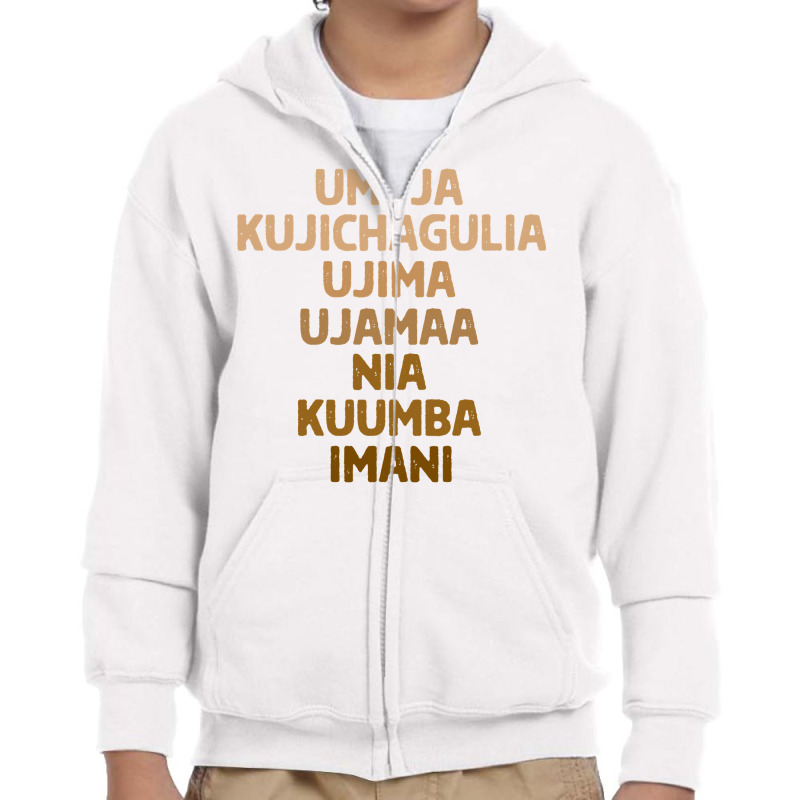 Kwanzaa   Seven Principles Shirt Pullover Hoodie Youth Zipper Hoodie by keishawnredner | Artistshot