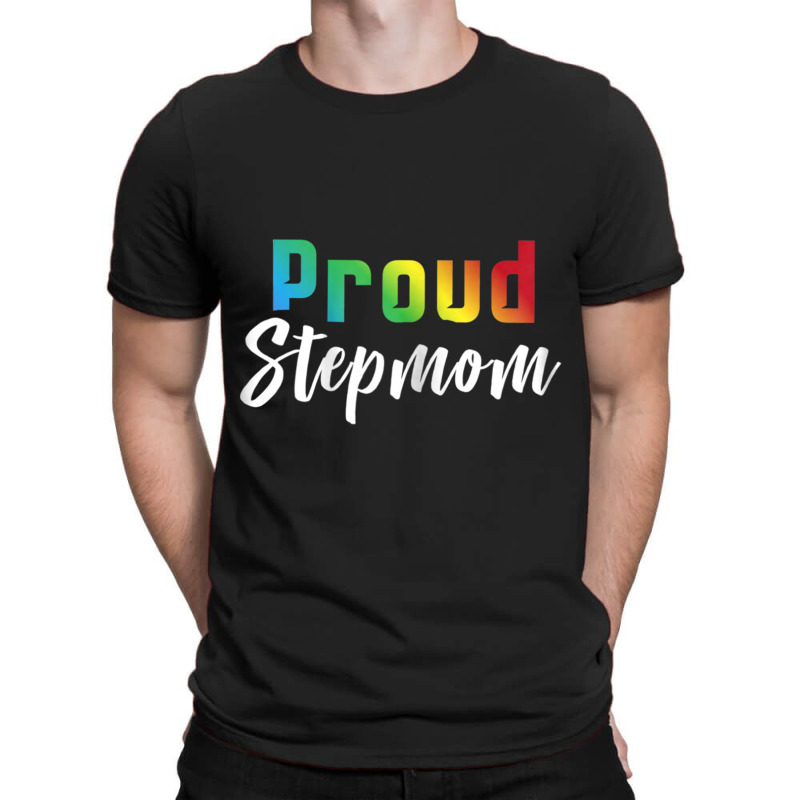 Womens Proud Stepmom Lgbt Pride Shirt  Stepmom Of Gay Lesbian Gift T-Shirt by RYANIDDLE | Artistshot