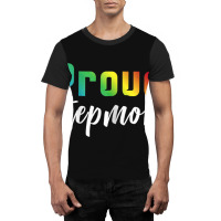 Womens Proud Stepmom Lgbt Pride Shirt  Stepmom Of Gay Lesbian Gift Graphic T-shirt | Artistshot