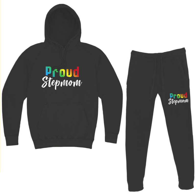 Womens Proud Stepmom Lgbt Pride Shirt  Stepmom Of Gay Lesbian Gift Hoodie & Jogger set by RYANIDDLE | Artistshot