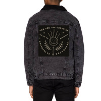 Triangle Manchester Orchestra Unisex Sherpa-lined Denim Jacket | Artistshot