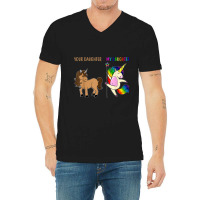 Your Daughter And My Daughter Funny Unicorn Lgbt Pride  Tshirt V-neck Tee | Artistshot