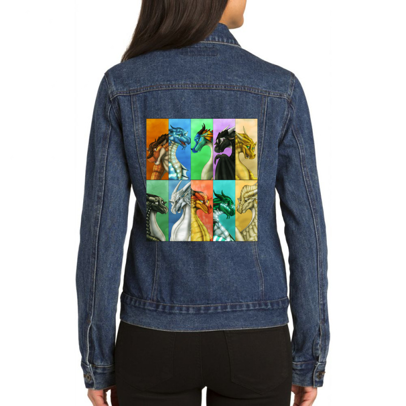 Wings Of Fire  Dragonets Ladies Denim Jacket by MARQUISHAWKINS | Artistshot