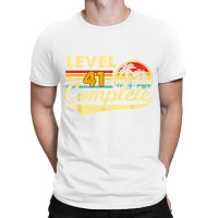 Level 41st Complete   Couple 41 Year Wedding Anniversary T Shirt T-shirt | Artistshot