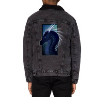 Wings Of Fire  Whiteout Headshot Unisex Sherpa-lined Denim Jacket | Artistshot