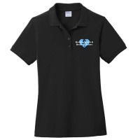 Breaking Hearts & Guitars (blue) Ladies Polo Shirt | Artistshot