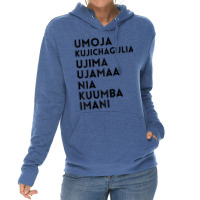 Kwanzaa 7 Principles Umoja Kujichagulia Ujima Ujamaa Nia Raglan Baseba Lightweight Hoodie | Artistshot