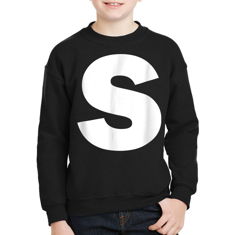 Letter S Capital Alphabet T Shirt Youth Sweatshirt by mosesswabyhi | Artistshot