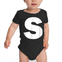 Letter S Capital Alphabet T Shirt Baby Bodysuit | Artistshot